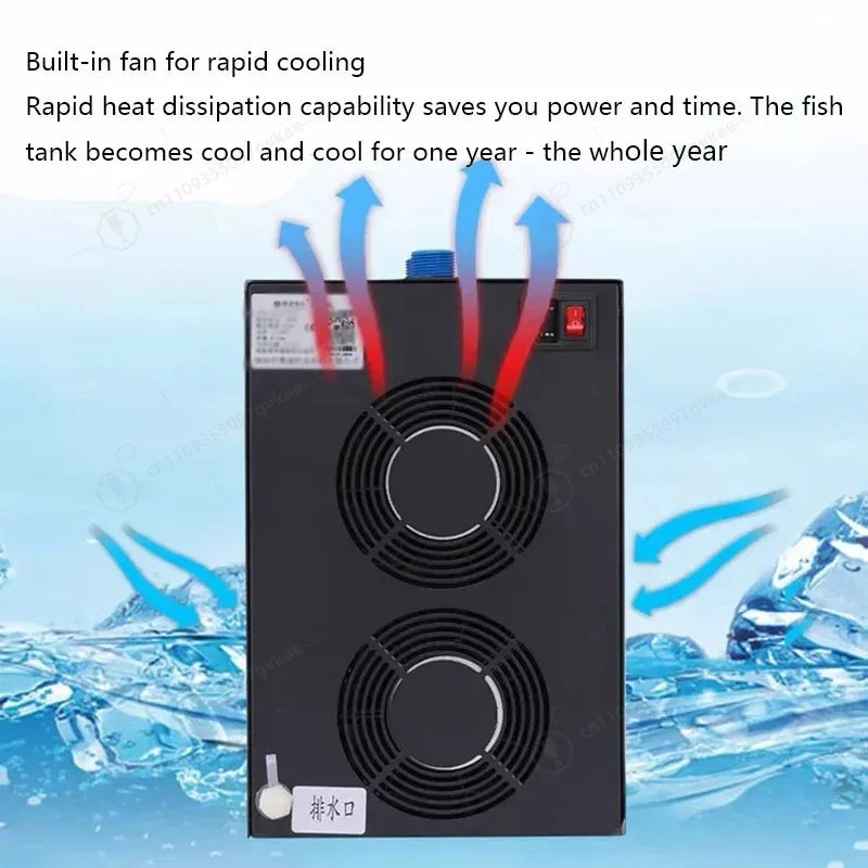 Aquarium Cooling Fish Tank Refrigerator Fresh Water Seawater 160L Refrigeration Compressor Water Cooler Power Saving