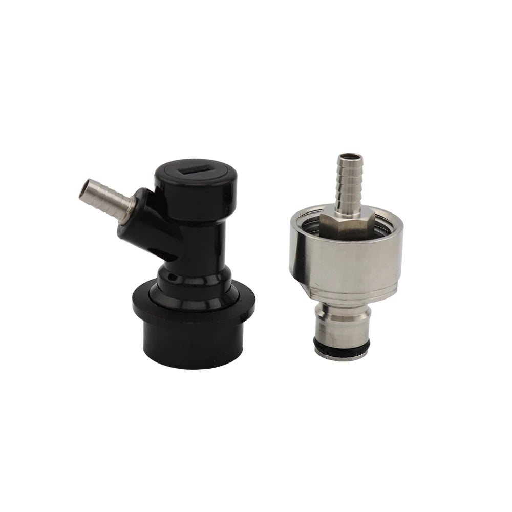 Beer Brewing Carbonation Cap Carbonator & Ball Lock Connector Fit Soft PET Drink Bottles Homebrew Kegging