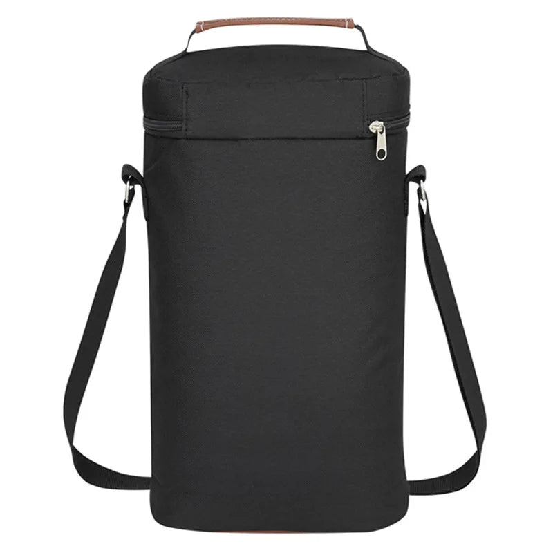 7L Portable Wine Cooler Bag Insulated Thermal Carrier for 2 Drink Bottles Beer Outdoor Party Travel Portable Wine Tote Bag 2025