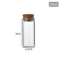 5ml~30ml Mini Clear Glass Drifting Bottles With Cork Stopper Small Jars For Christmas Wedding Birthday Party Decoration