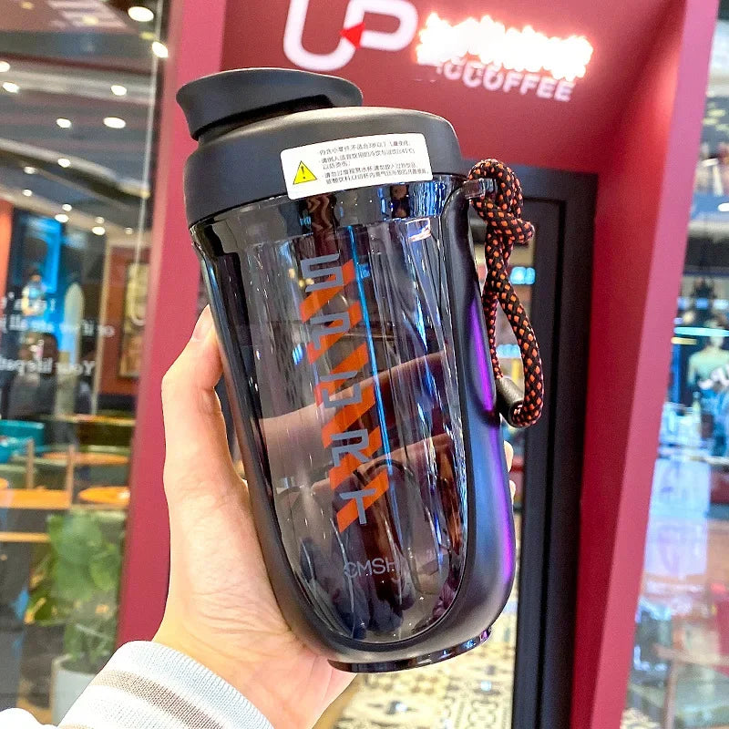 New 550ml Portable Kawaii Plastic Tritan Shaker Water Bottle Sports GYM Travel Protein Shaker Drink Bottles BPA Free