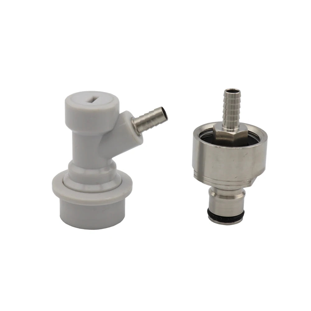 Beer Brewing Carbonation Cap Carbonator & Ball Lock Connector Fit Soft PET Drink Bottles Homebrew Kegging