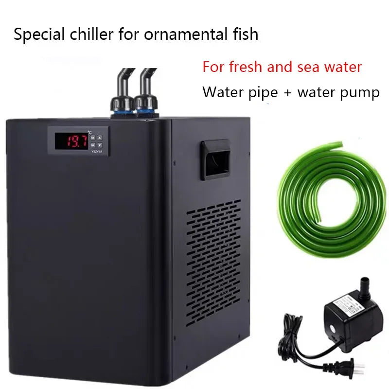 Aquarium Cooling Fish Tank Refrigerator Fresh Water Seawater 160L Refrigeration Compressor Water Cooler Power Saving