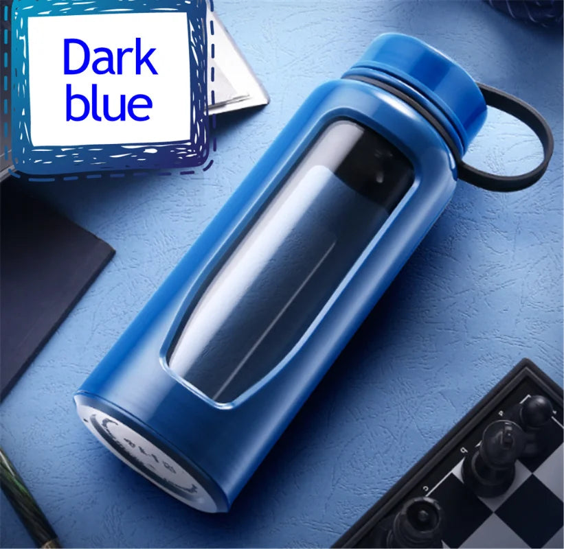 Glass Bottle Water Bottle 1000Ml Glass Water Bottle Thermos Glass Flask Sport Glass Bottles Bike Cup Double Bottom Glass Thermos