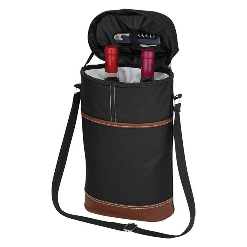7L Portable Wine Cooler Bag Insulated Thermal Carrier for 2 Drink Bottles Beer Outdoor Party Travel Portable Wine Tote Bag 2025