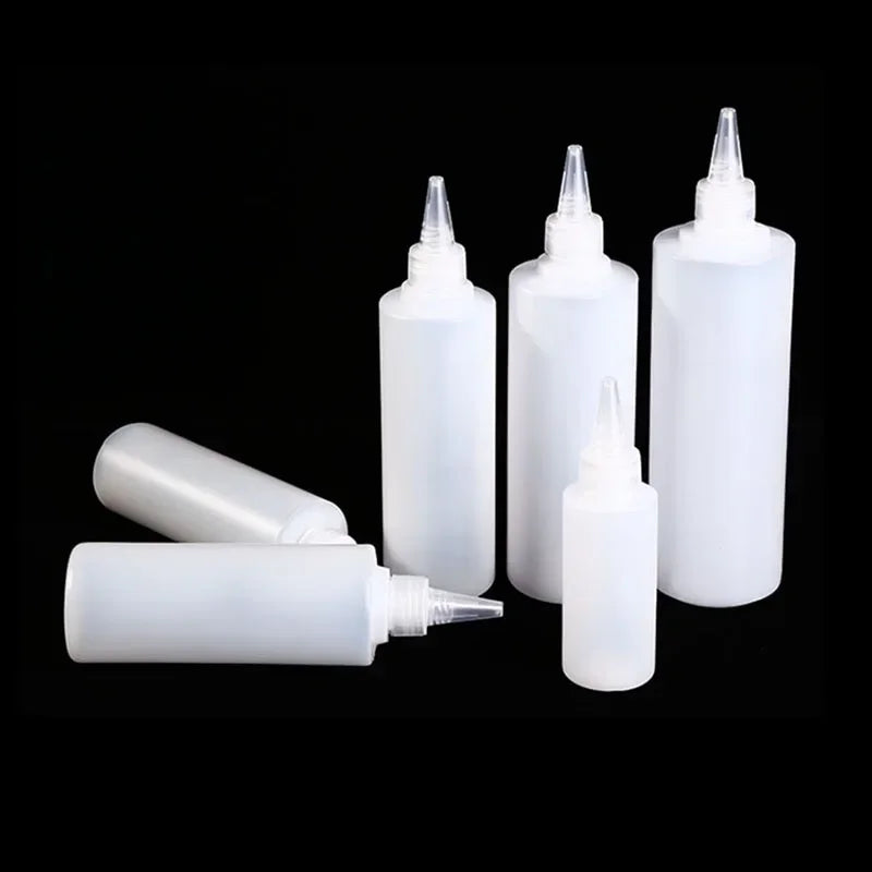 500ML Refillable Squeeze Bottle Leak-proof Honey Seasoning Pigment Bottle Not Easy To Deform Dropper Bottle With Dust Lid Funnel