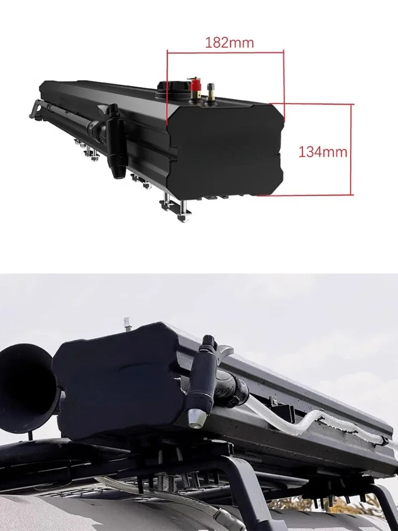 roof pressurized water tank outdoor off-road vehicle water storage tank