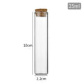 1PC 5ml/8ml/10ml/12ml/15ml/20ml/22ml/25ml/30ml Empty Clear Glass Bottles with Cork Stopper Spice Bottles Jars DIY Crafts Vials