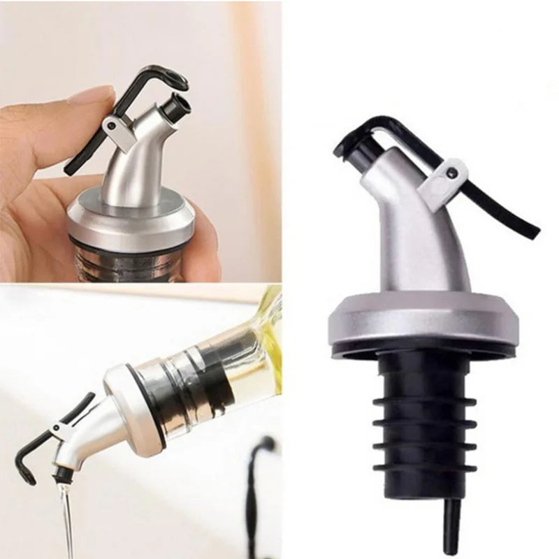 (1pcs) Kitchen Oil Bottle Pourer Wine Bottle Stopper Oil Bottle Nozzle Dispenser