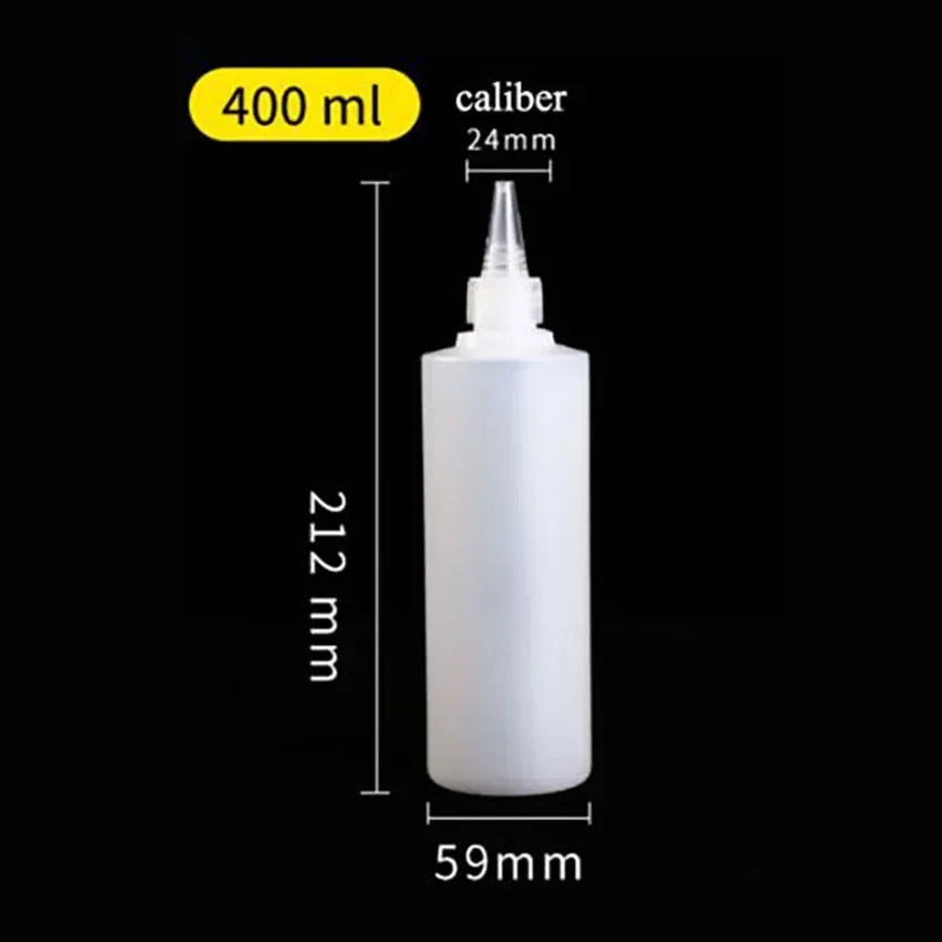 500ML Refillable Squeeze Bottle Leak-proof Honey Seasoning Pigment Bottle Not Easy To Deform Dropper Bottle With Dust Lid Funnel