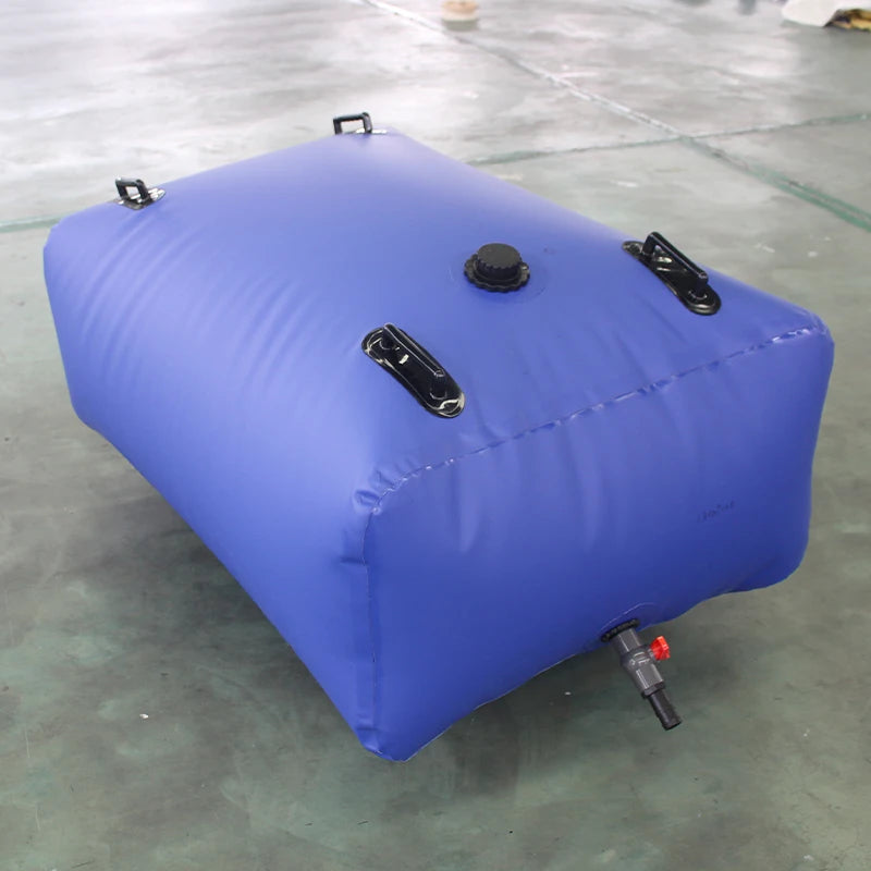 100 Gallon Water Tank, Foldable Storage Container Bag Airbag 400L Camping RV With Valve Drought Resistance And Fire Protection