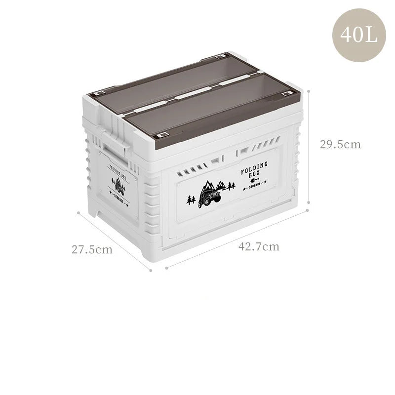 Outdoor Waterproof Plastic Foldable Container Box Multi-function Camping Storage Box