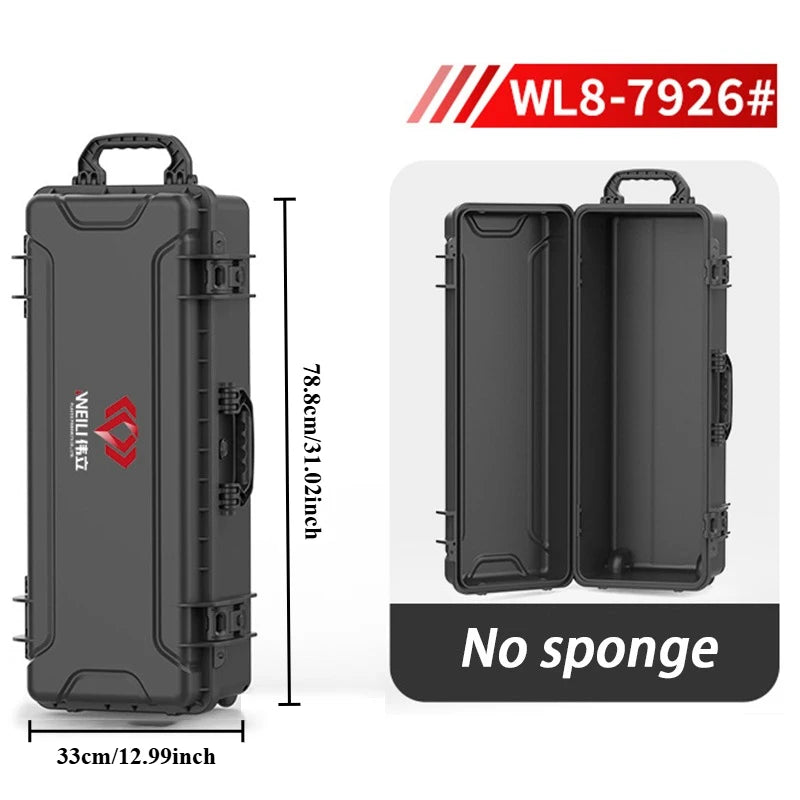 Waterproof Tool Case Outdoor Hard Case Tools Storage Box Portable Professional Equipment Storage Boxes Large Toolbox with Wheels