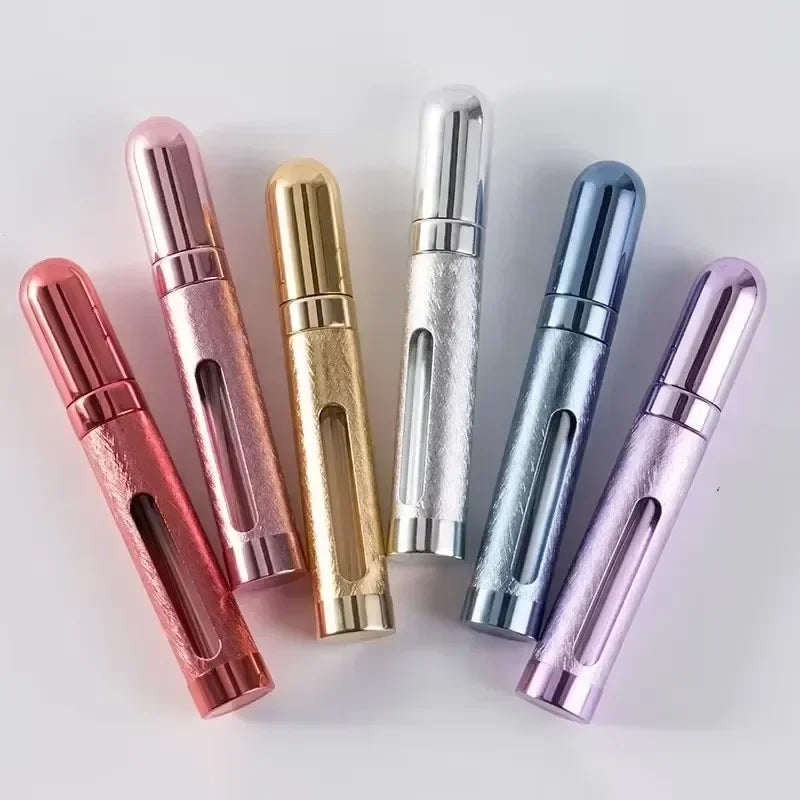 Portable Mini Refillable Fragrance Hand Sanitizer Alcohol Bottle With Spray Fragrance Pump Empty Cosmetic Container