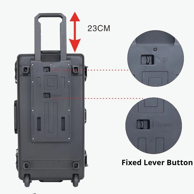 Trolley Toolbox Safety Protection Case Waterproof Hardware Durable Practical Tool Storage Boxes Large Capacity Tool Organizer