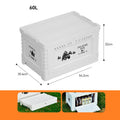 Outdoor Waterproof Plastic Foldable Container Box Multi-function Camping Storage Box