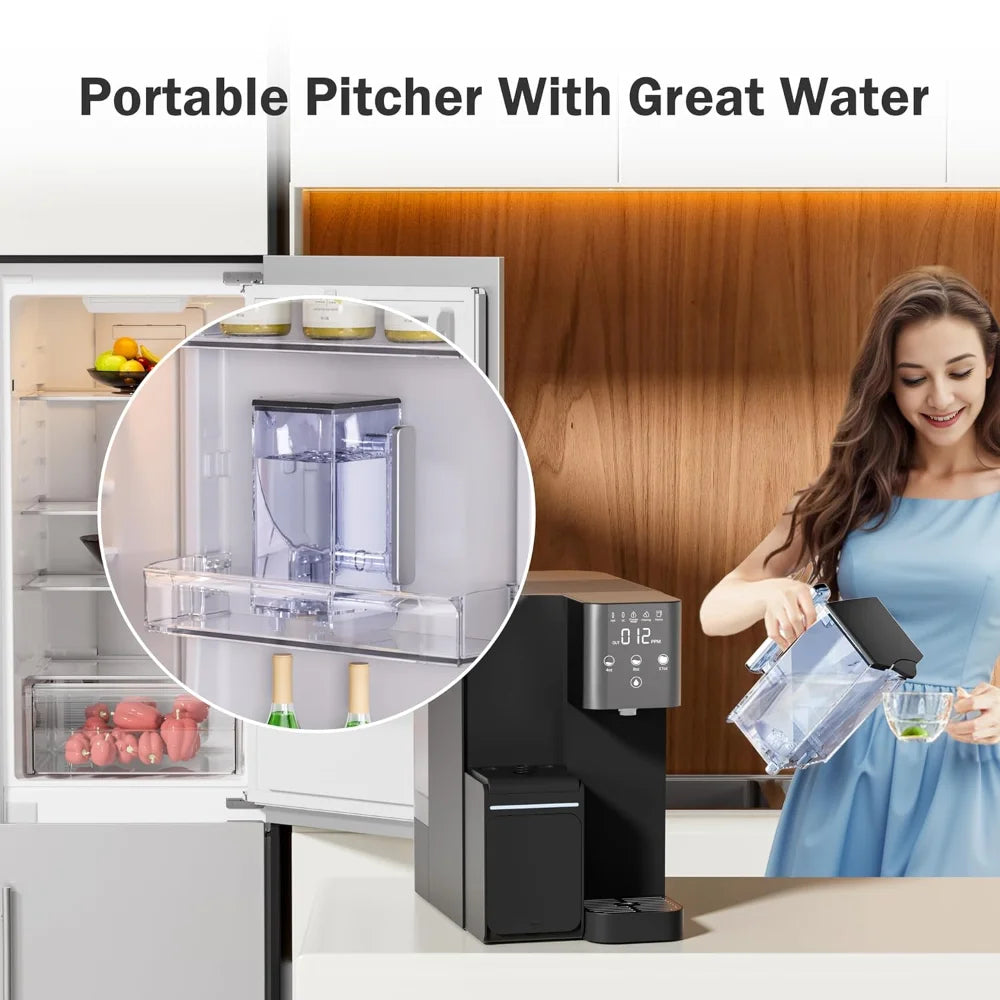 100G Countertop Reverse Osmosis Water Filter Dispenser Low TDS Water Purifier Certified 3 Stage RO Water Filtration System