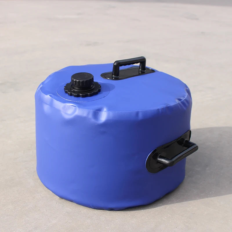 100 Gallon Water Tank, Foldable Storage Container Bag Airbag 400L Camping RV With Valve Drought Resistance And Fire Protection