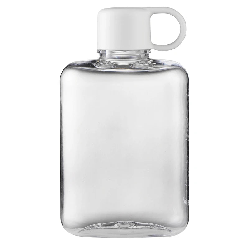 360ML Water Botlte Flat Bpa Free Sport Crystal Plastic Crystal Drinks Kettle Notebook Milk Juice Drinkware Outdoor Portable Cup