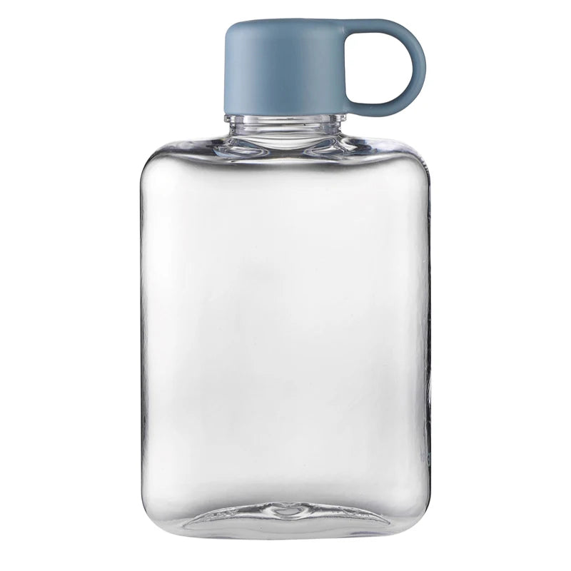 360ML Water Botlte Flat Bpa Free Sport Crystal Plastic Crystal Drinks Kettle Notebook Milk Juice Drinkware Outdoor Portable Cup