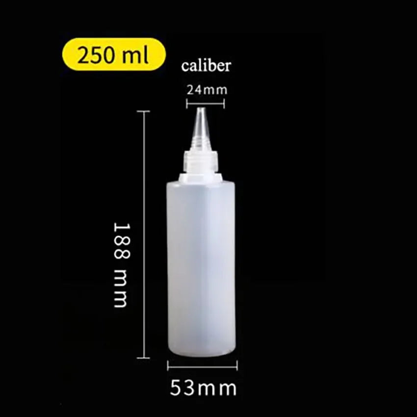 500ML Refillable Squeeze Bottle Leak-proof Honey Seasoning Pigment Bottle Not Easy To Deform Dropper Bottle With Dust Lid Funnel