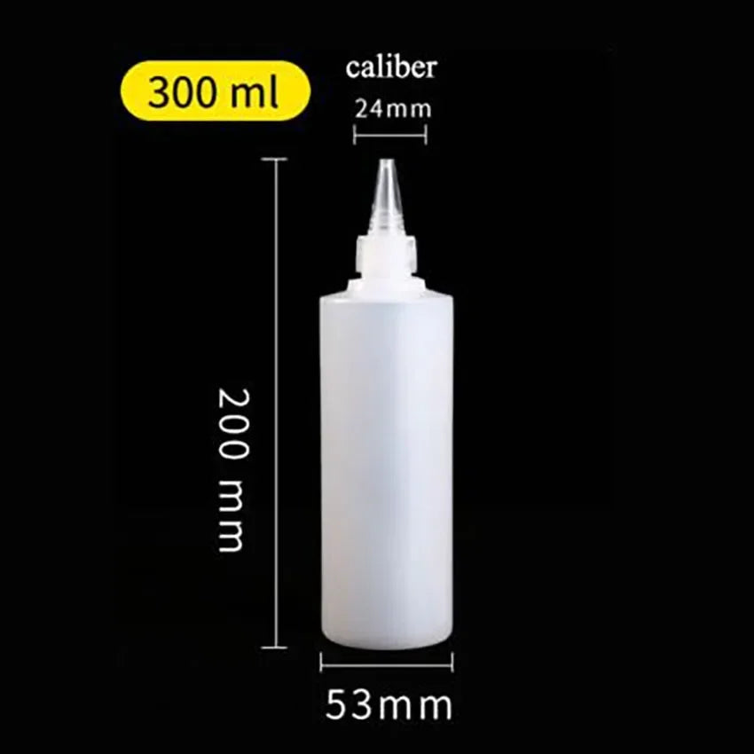 500ML Refillable Squeeze Bottle Leak-proof Honey Seasoning Pigment Bottle Not Easy To Deform Dropper Bottle With Dust Lid Funnel