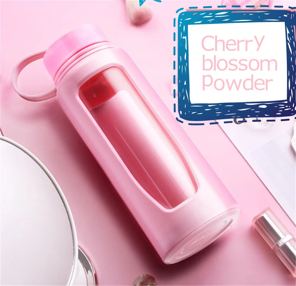 Glass Bottle Water Bottle 1000Ml Glass Water Bottle Thermos Glass Flask Sport Glass Bottles Bike Cup Double Bottom Glass Thermos