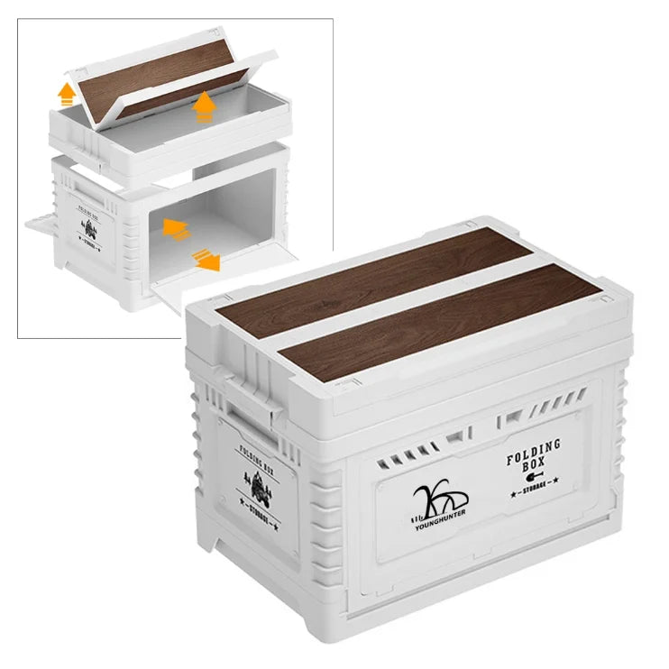 Outdoor Waterproof Plastic Foldable Container Box Multi-function Camping Storage Box