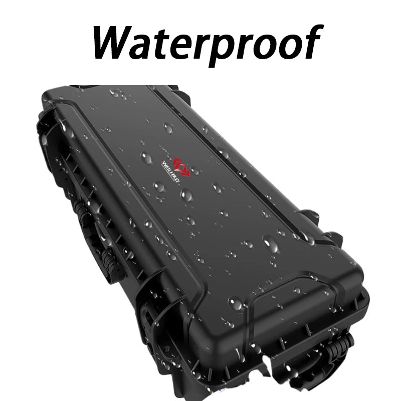 Waterproof Tool Case Outdoor Hard Case Tools Storage Box Portable Professional Equipment Storage Boxes Large Toolbox with Wheels