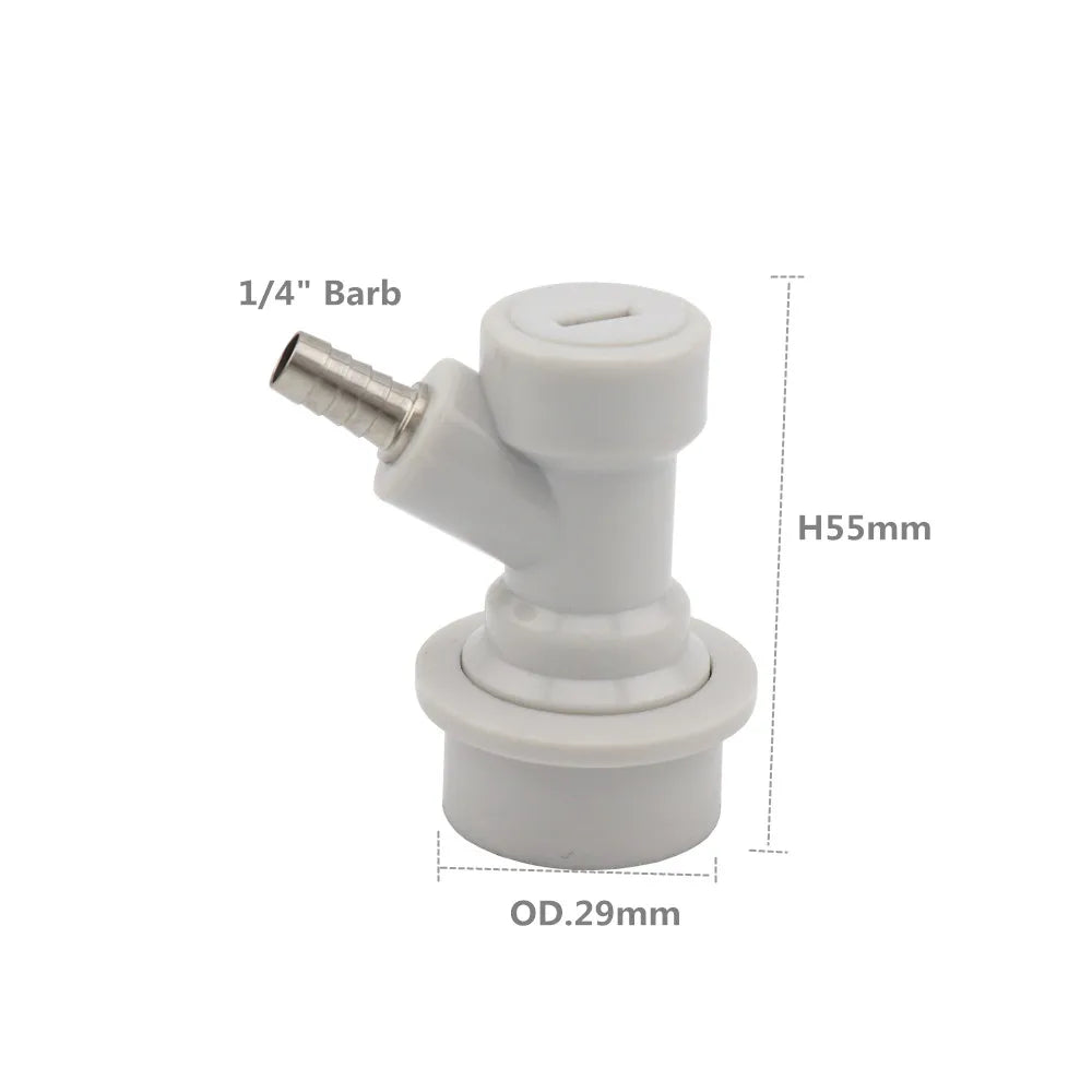 Beer Brewing Carbonation Cap Carbonator & Ball Lock Connector Fit Soft PET Drink Bottles Homebrew Kegging