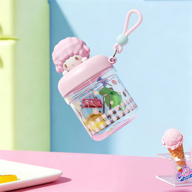 X&W Sanrio My Melody Kuromi 400ml Bisphenol A Leak Proof Bottle Portable Outdoor Travel Children's and Girls' Drinking Glass