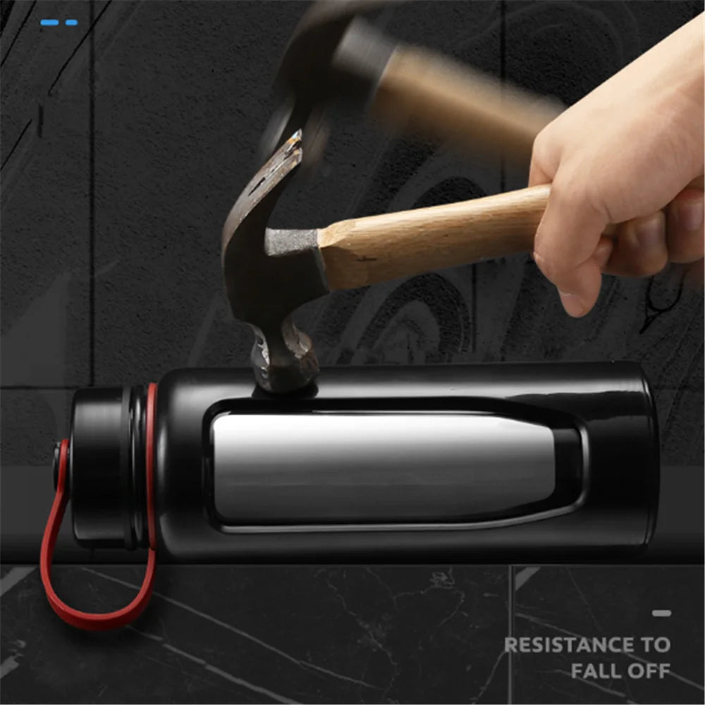 Glass Bottle Water Bottle 1000Ml Glass Water Bottle Thermos Glass Flask Sport Glass Bottles Bike Cup Double Bottom Glass Thermos