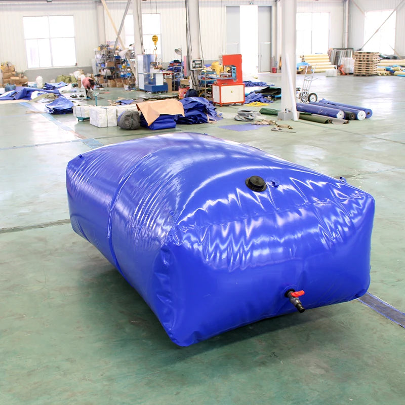 100 Gallon Water Tank, Foldable Storage Container Bag Airbag 400L Camping RV With Valve Drought Resistance And Fire Protection