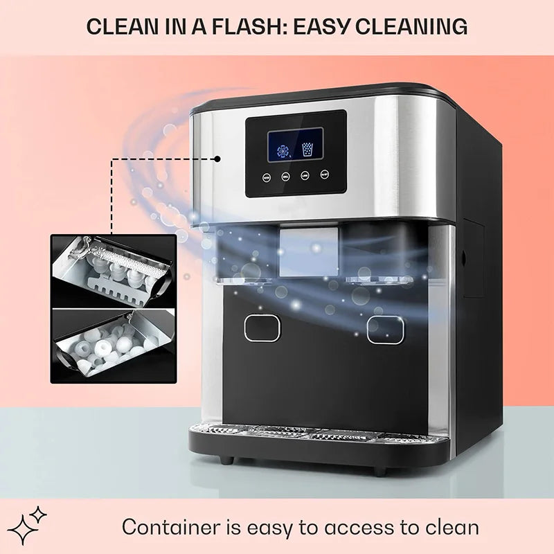 3-in-1 Refrigerator & Countertop Self-Cleaning Water Dispenser with Crushed Ice Function 18KG/DAY Household Kitchen & Office Wat