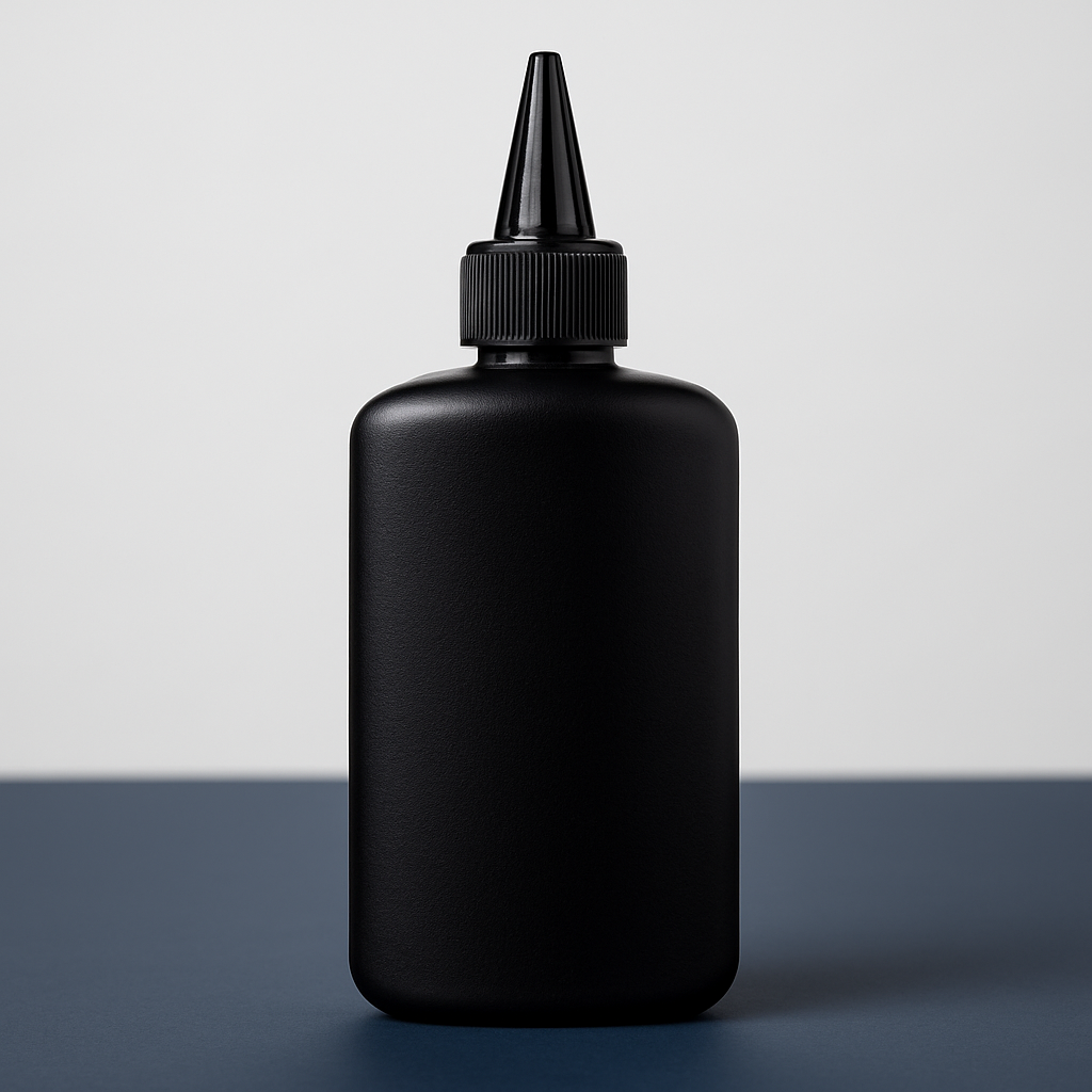 HDPE UV Glue Bottle - studio product photo